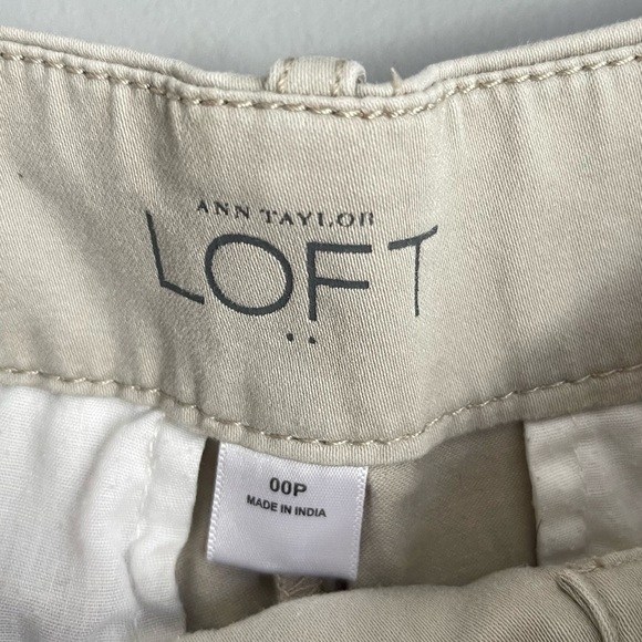 Ann Taylor Loft Tan Low Rise Wide Leg Pants - Picture 3 of 3